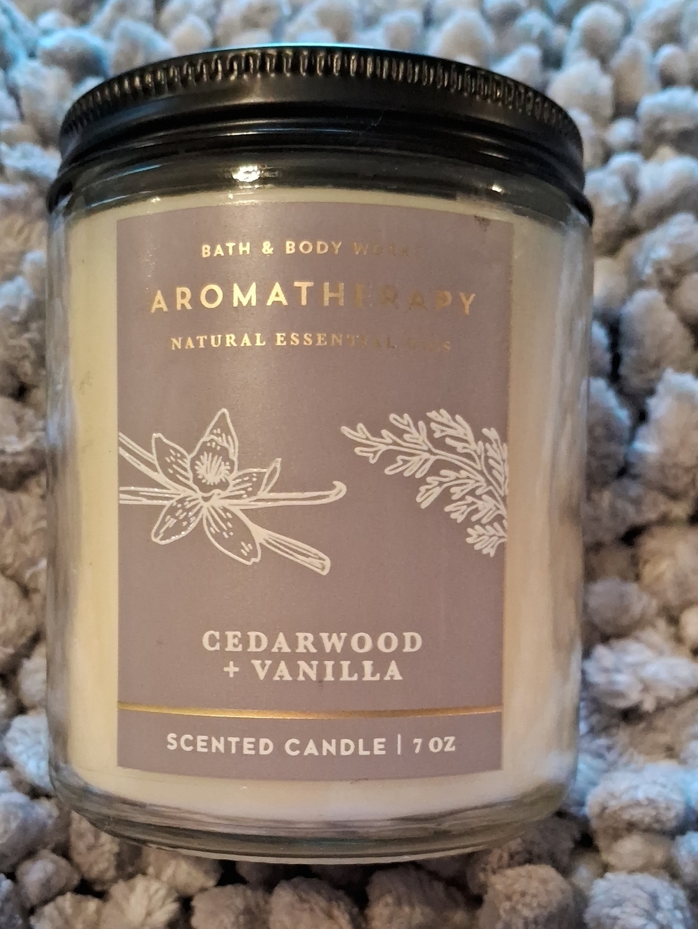 Aromatherapy Cedarwood + Vanilla Candle
